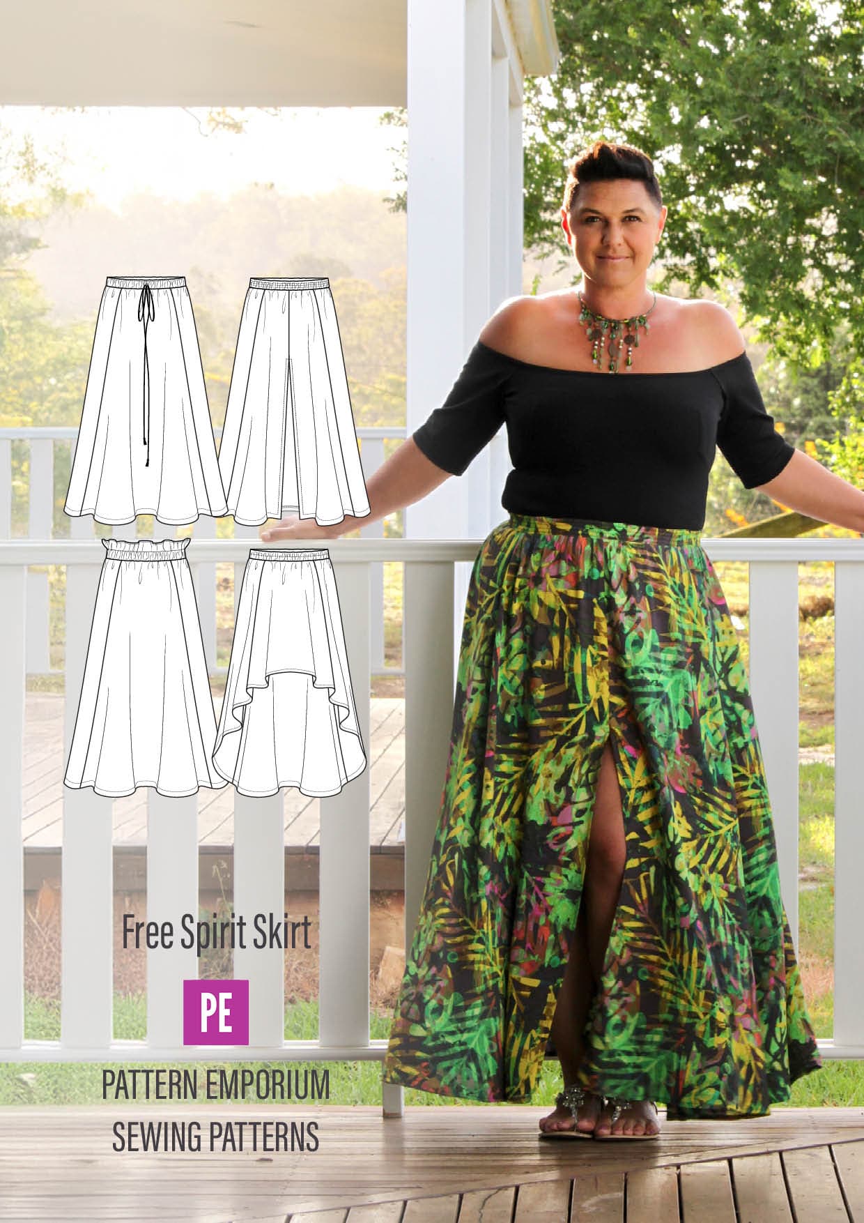 Free Spirit Skirt By Pattern Emporium