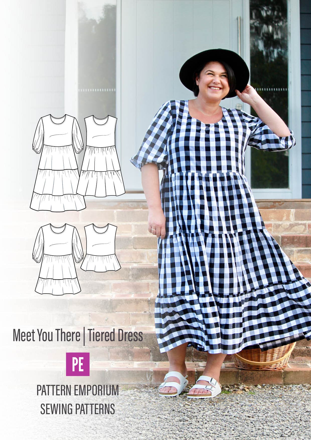 Meet You There Tiered Dress By Pattern Emporium